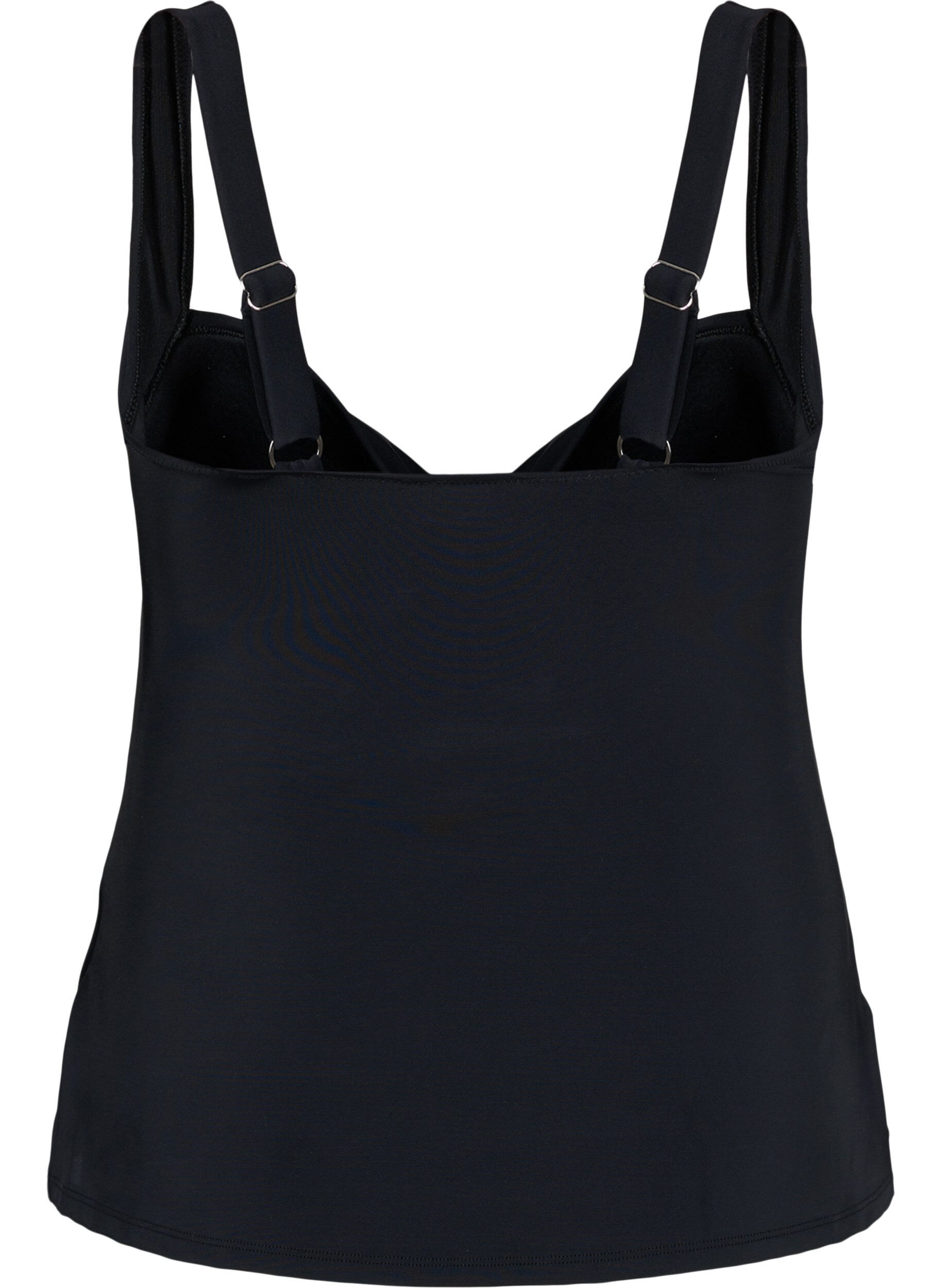 Zizzifashion Tankini with draping, Black, Packshot image number 1