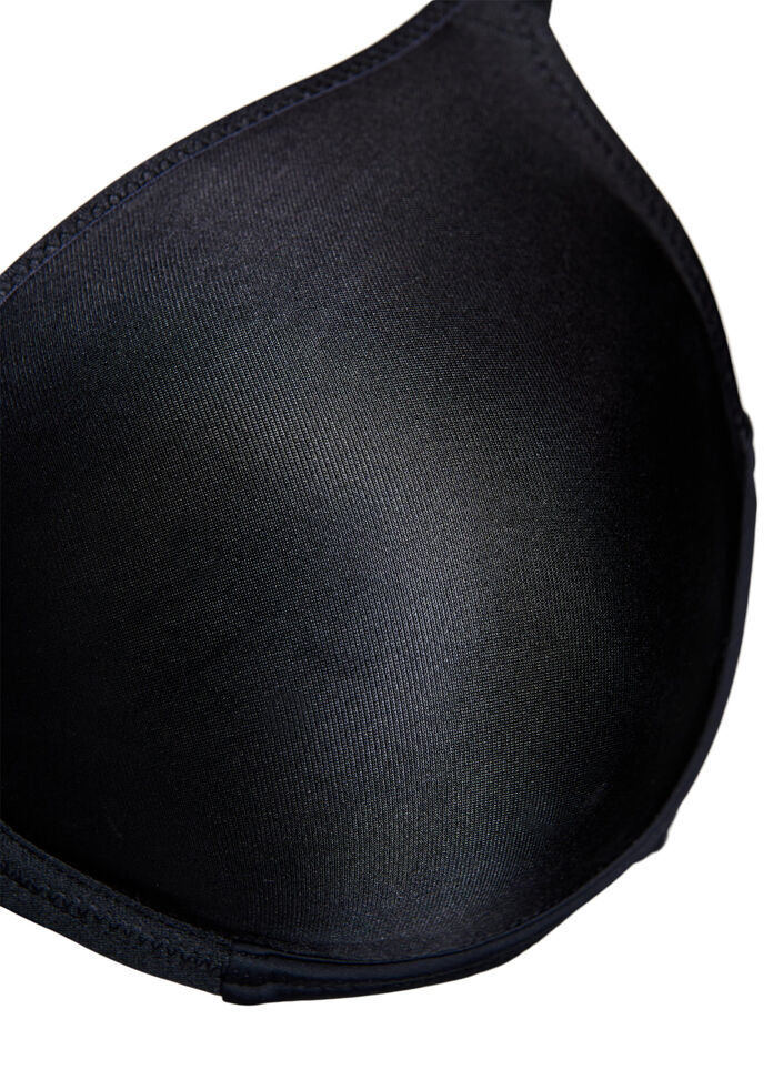 Moulded full coverage bra with high support, Black, Packshot image number 2