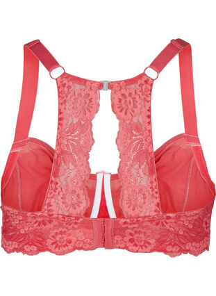 Figa underwired bra with lace back, Garnet Rose, Packshot image number 1