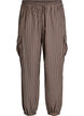 Checked cotton cargo trousers, Brown, Packshot image number 0