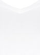 Basic t-shirt with v-neck, White, Packshot image number 2