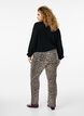 Regular fit jeans with zebra print, Brown, Model image number 1