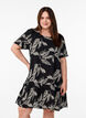 FLASH - Dress in viscose with cutline, Black, Model image number 0