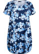 Short-sleeved, printed cotton dress, Blue, Packshot image number 0