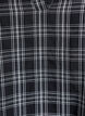 Blouse with checks and ruffle details, Black, Packshot image number 2