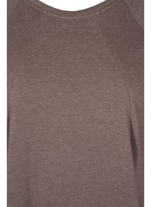 Promotional item - Cotton sweater dress with pockets and 3/4-length sleeves, Iron Melange, Packshot image number 2