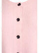 Ribbed cardigan with buttons, Pink, Packshot image number 2