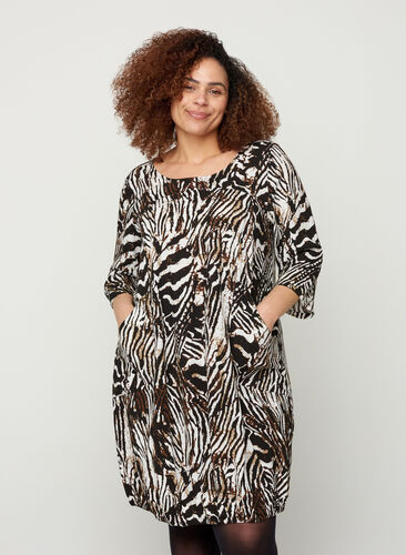 Dress, Zebra, Model image number 0