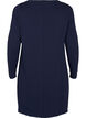 Knitted dress in cotton-viscose blend, Blue, Packshot image number 1