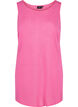 Top with structure and round neckline, Shocking Pink, Packshot image number 0
