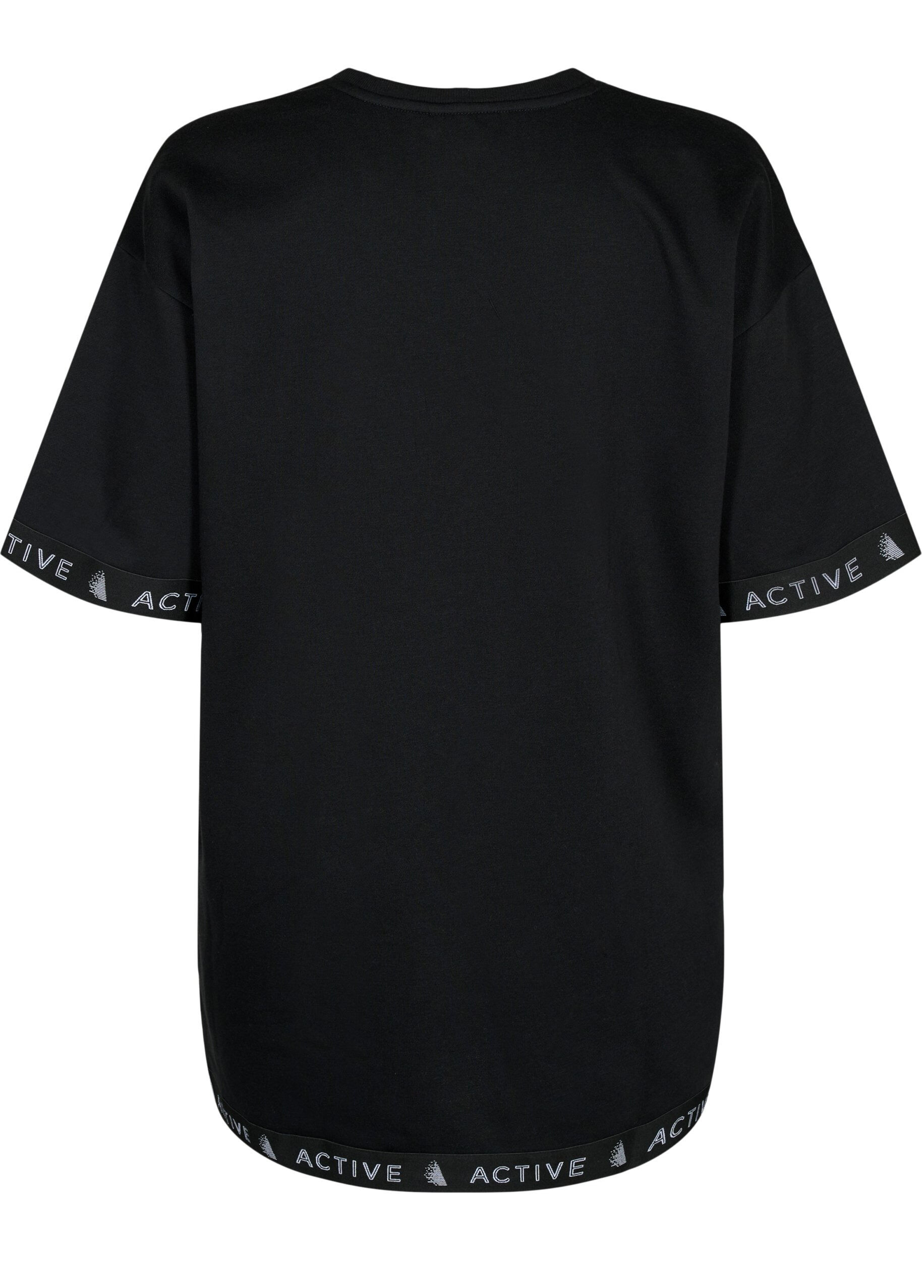 Zizzifashion Sweatshirt with 1/2 sleeves, Black, Packshot image number 1