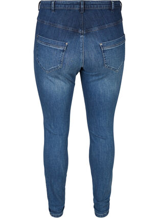 Extra slim Nille jeans with a high waist, Dark blue denim, Packshot image number 1