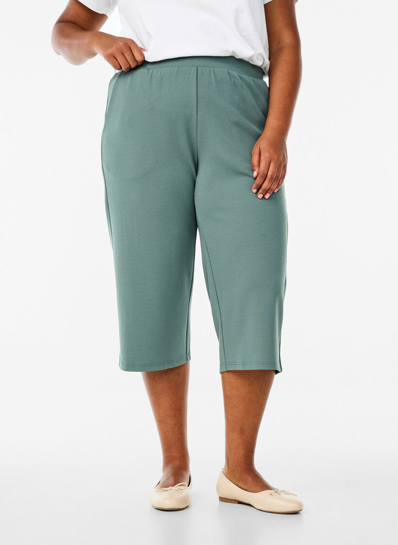 FLASH - High-waisted knickers with a loose fit, Green, Model image number 2