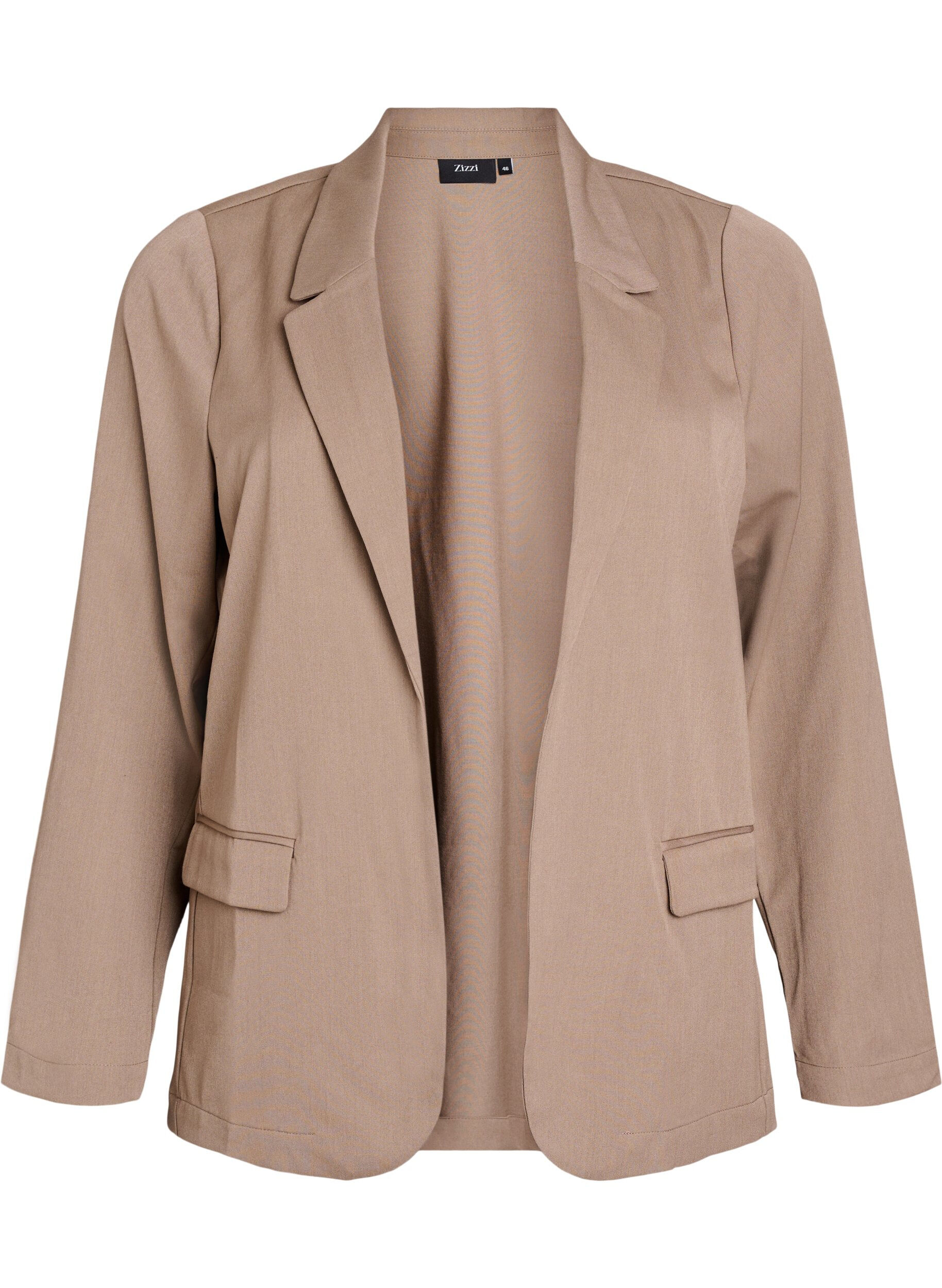 Open blazer with pockets