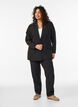 Classic blazer with button closure, Black, Model image number 1