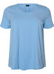 Basic plain cotton t-shirt, Light Blue, Packshot image number 0