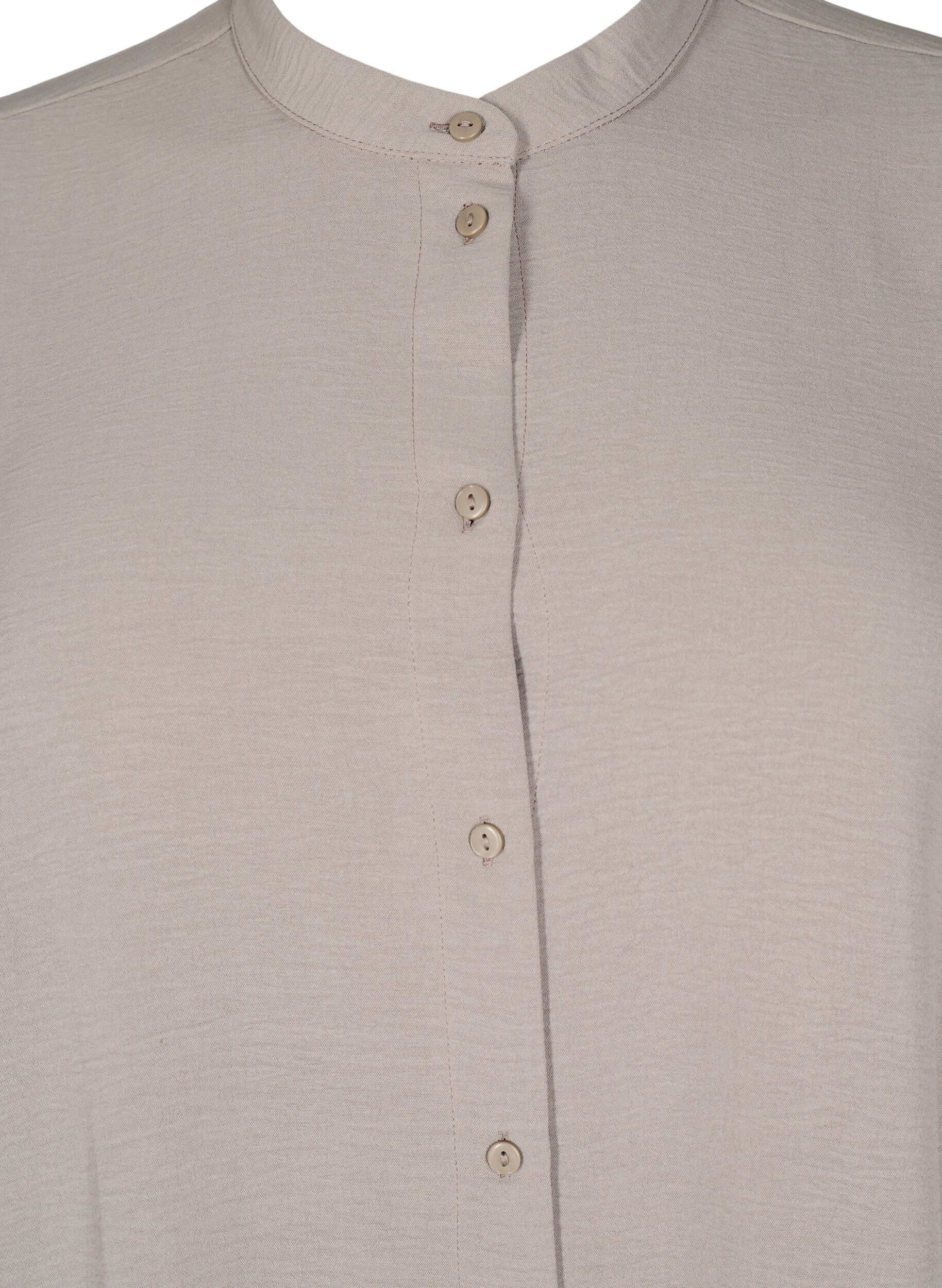 Zizzifashion Tunic with 3/4 sleeves, Beige, Packshot image number 2