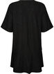 Short A-line dress with glitter stripes, Black, Packshot image number 1