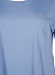 Solid-coloured workout T-shirt, Blue, Packshot image number 2
