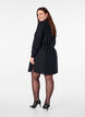 Shirt dress with tie belt and long sleeves, Black, Model image number 2
