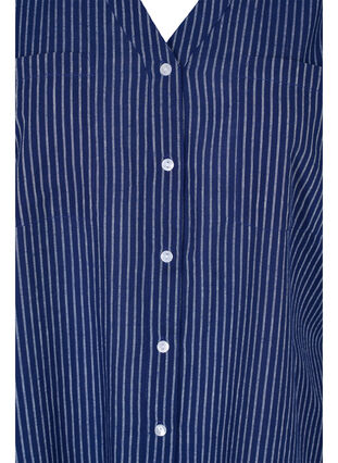 Striped shirt in 100% cotton, Ocean Cavern Stripe, Packshot image number 2