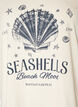 Cotton T-shirt with print, Vanilla, Packshot image number 2