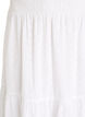 Ankle-length cotton skirt with a smocked waist, White, Packshot image number 2