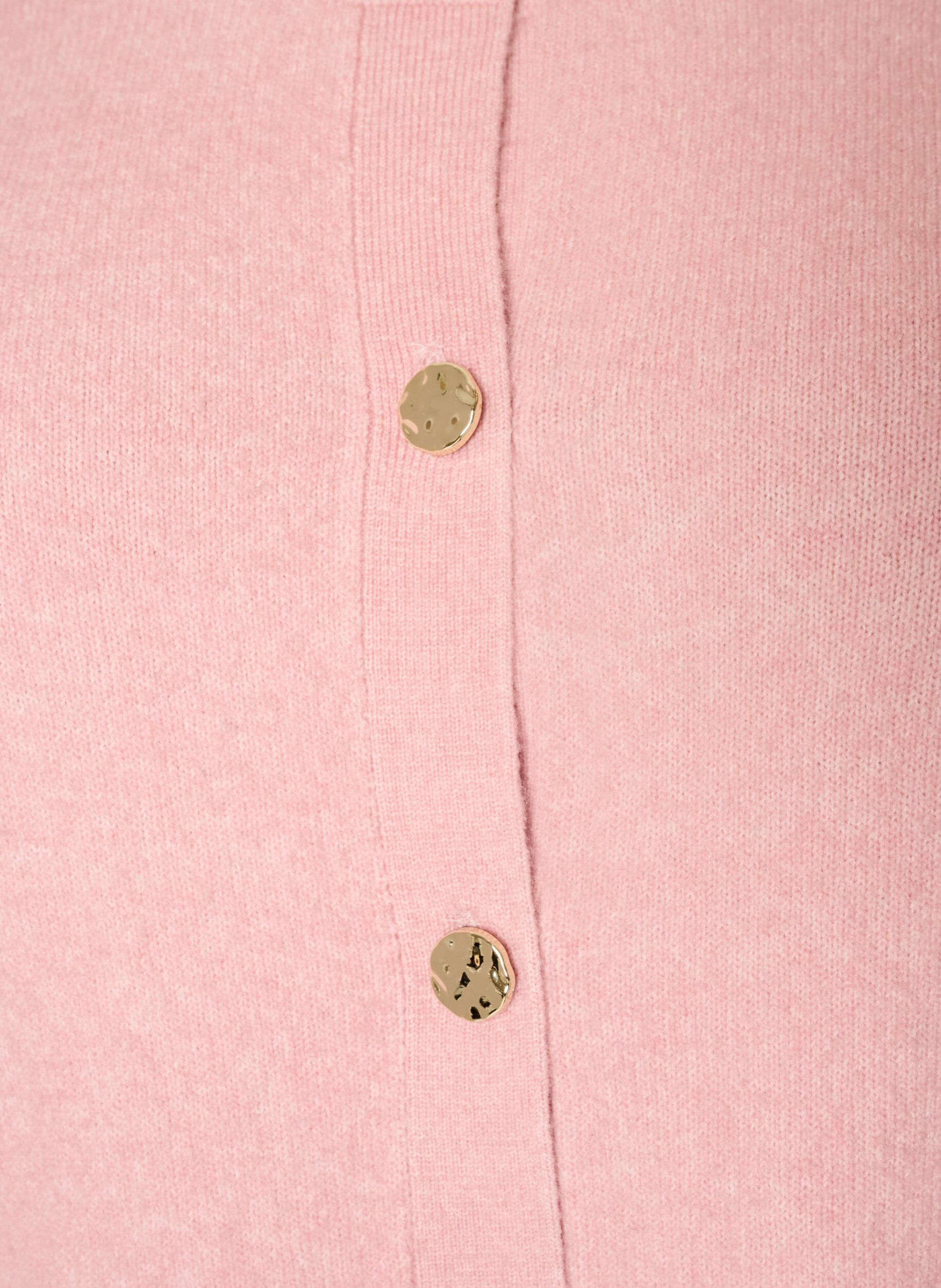 ZizzifashionCardigan in a soft knit with gold-coloured buttons, Red, Packshot image number 2