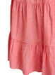 Knee-length A-line dress in linen and viscose, Coral, Packshot image number 3