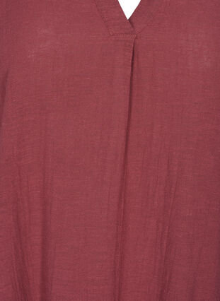 Cotton tunic with a v-neck, Wild Ginger, Packshot image number 3