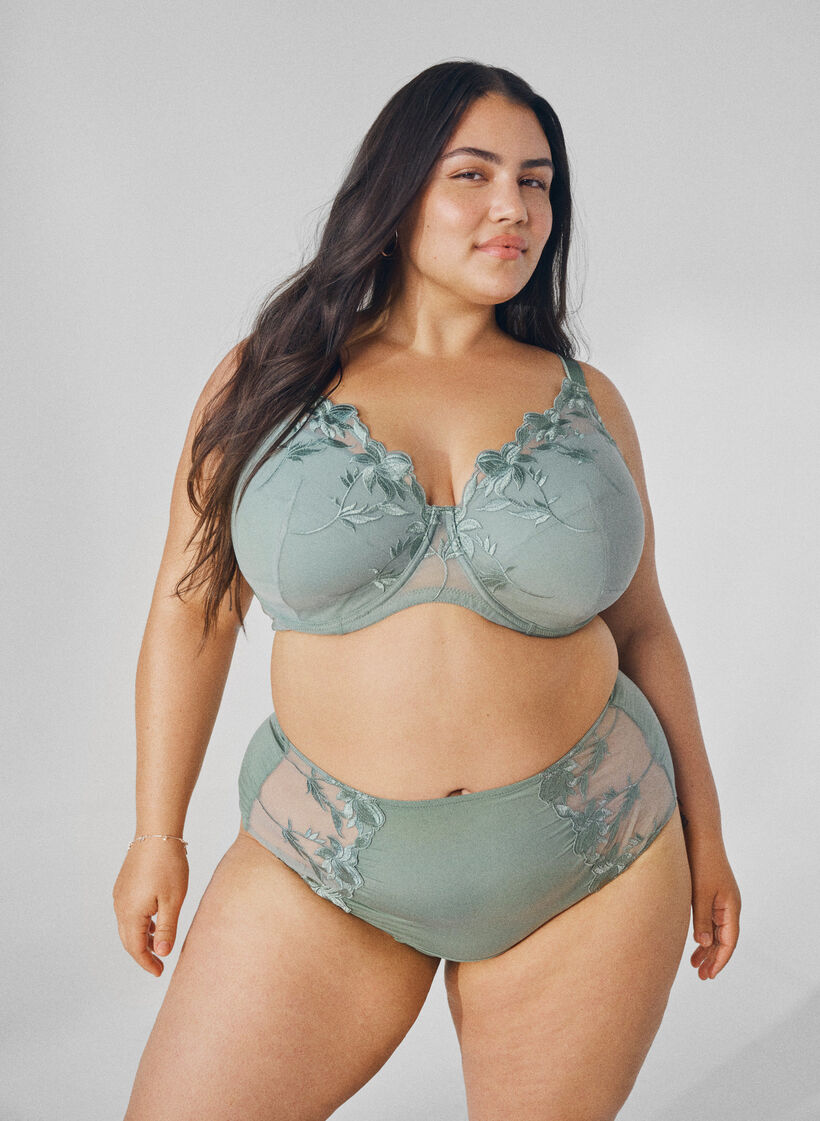 Hipster briefs with embroidery and regular waist, Iceberg Green, Image image number 0