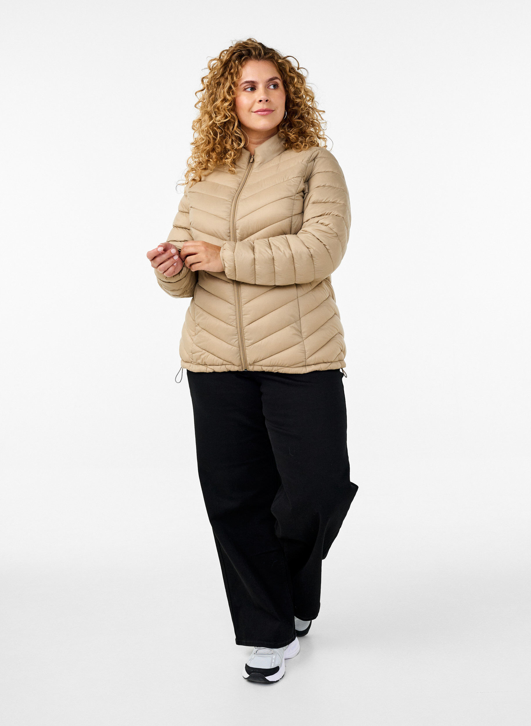 ZizzifashionLightweight jacket with pockets, Brown, Model image number 1