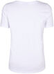 Cotton T-shirt with a motif, B. White w. Face, Packshot image number 1
