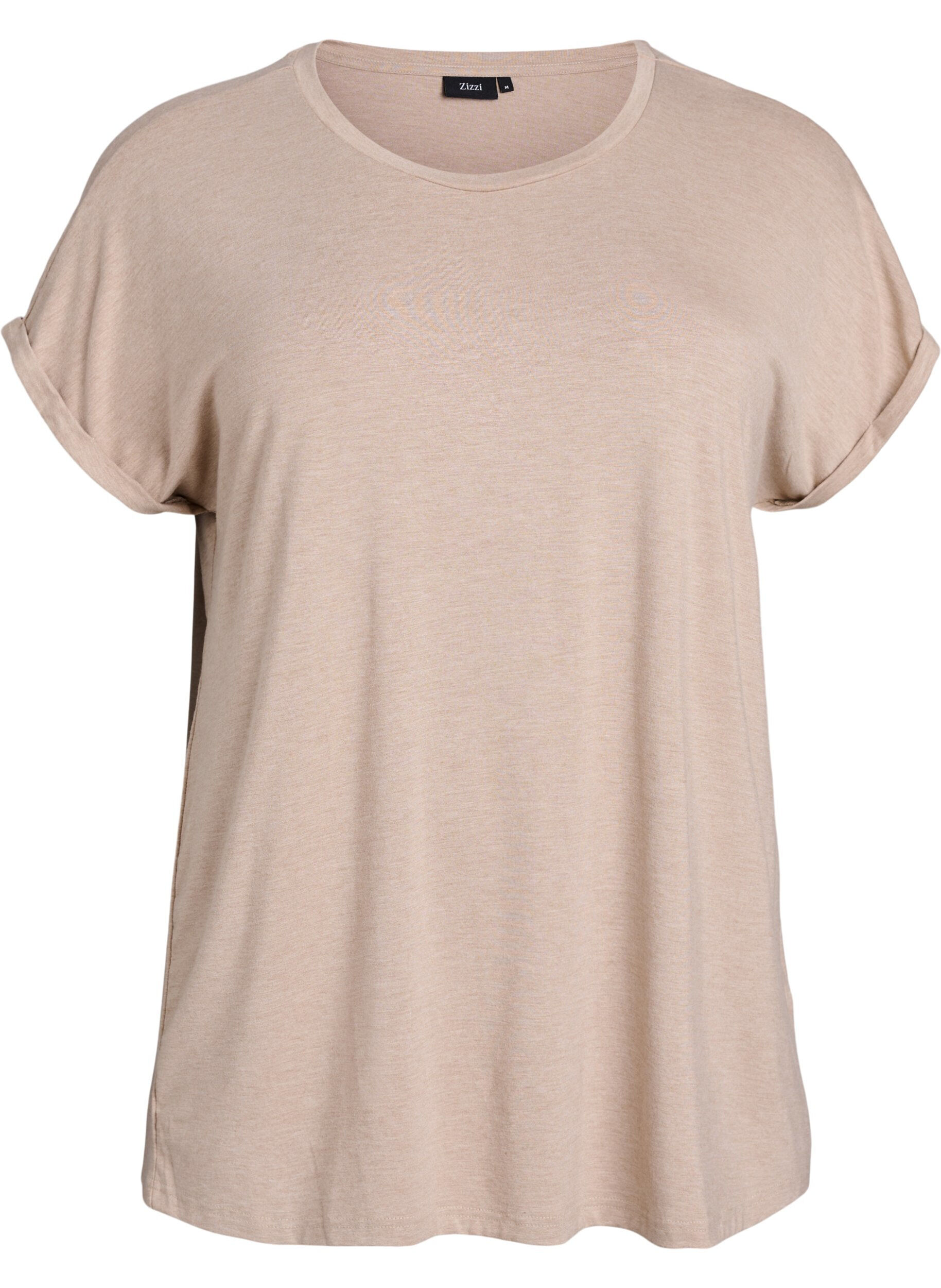 Loose t-shirt with round neck