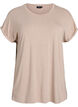 Loose t-shirt with round neck, Brown, Packshot image number 0