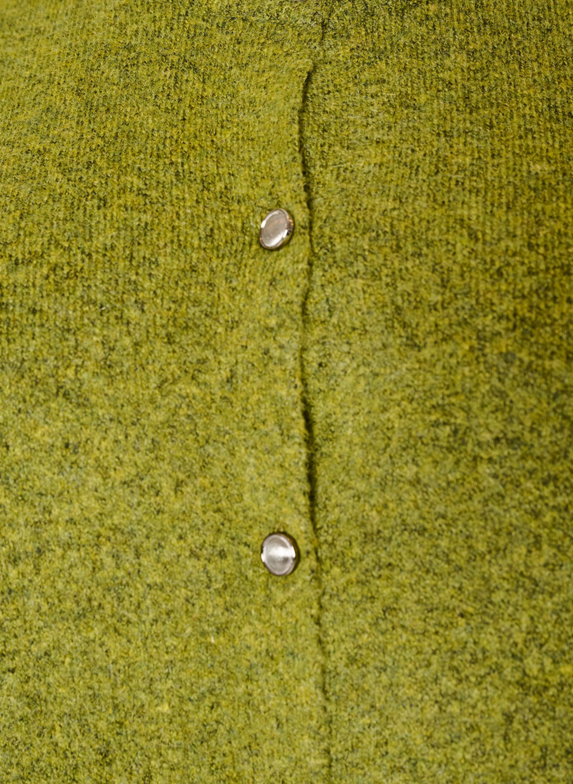 ZizzifashionKnit cardigan with short sleeves, Green, Packshot image number 2