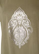 T-shirt with decorative front print, Green, Packshot image number 2