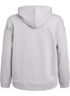 Scuba hoodie with zip and pockets, Grey, Packshot image number 1