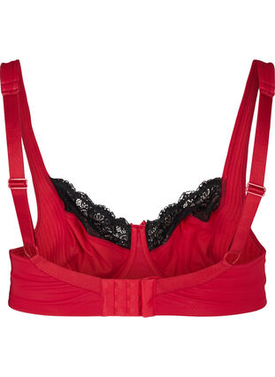 Underwired bra with lace, Lipstick Red, Packshot image number 1