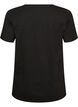 Christmas t-shirt in organic cotton, Black, Packshot image number 1