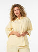 Striped blouse in a loose fit, Yellow, Model image number 0