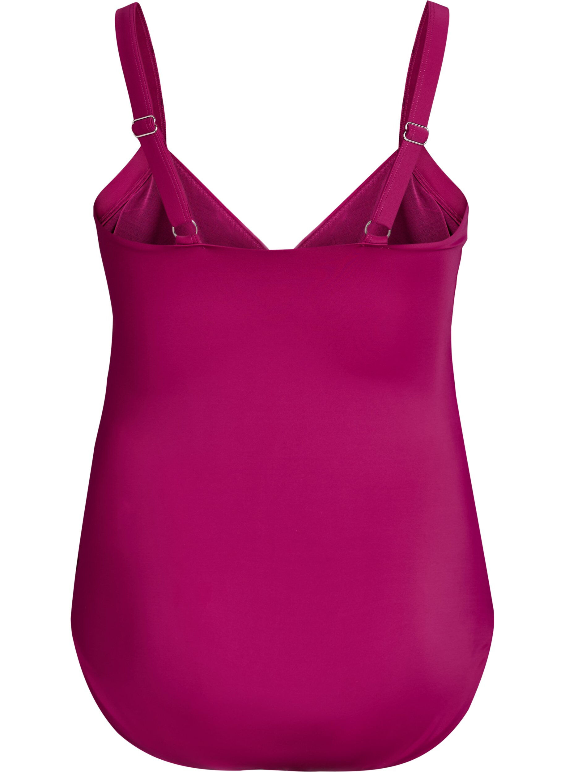 Zizzifashion Swimsuit with underwire and ruched effect, Purple, Packshot image number 1