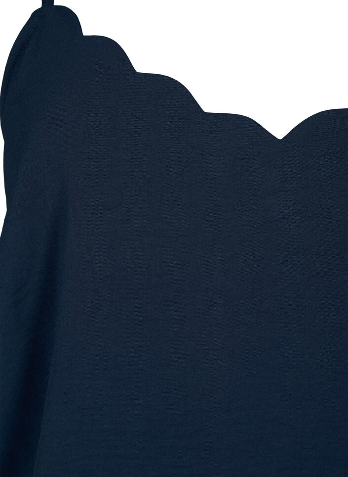 Top with a wavy hem, Blue, Packshot image number 2