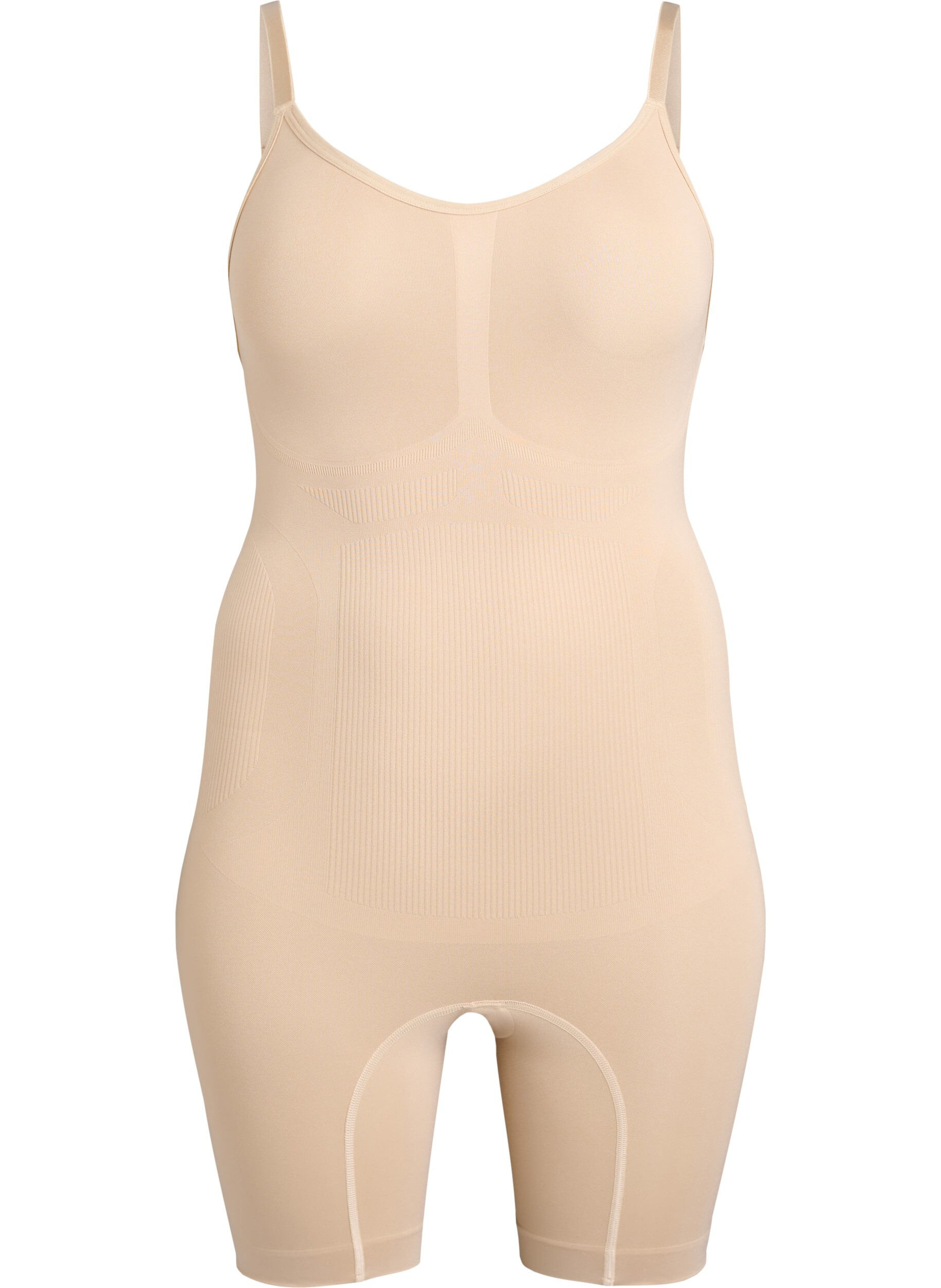 Shapewear bodysuit with opening at the bottom