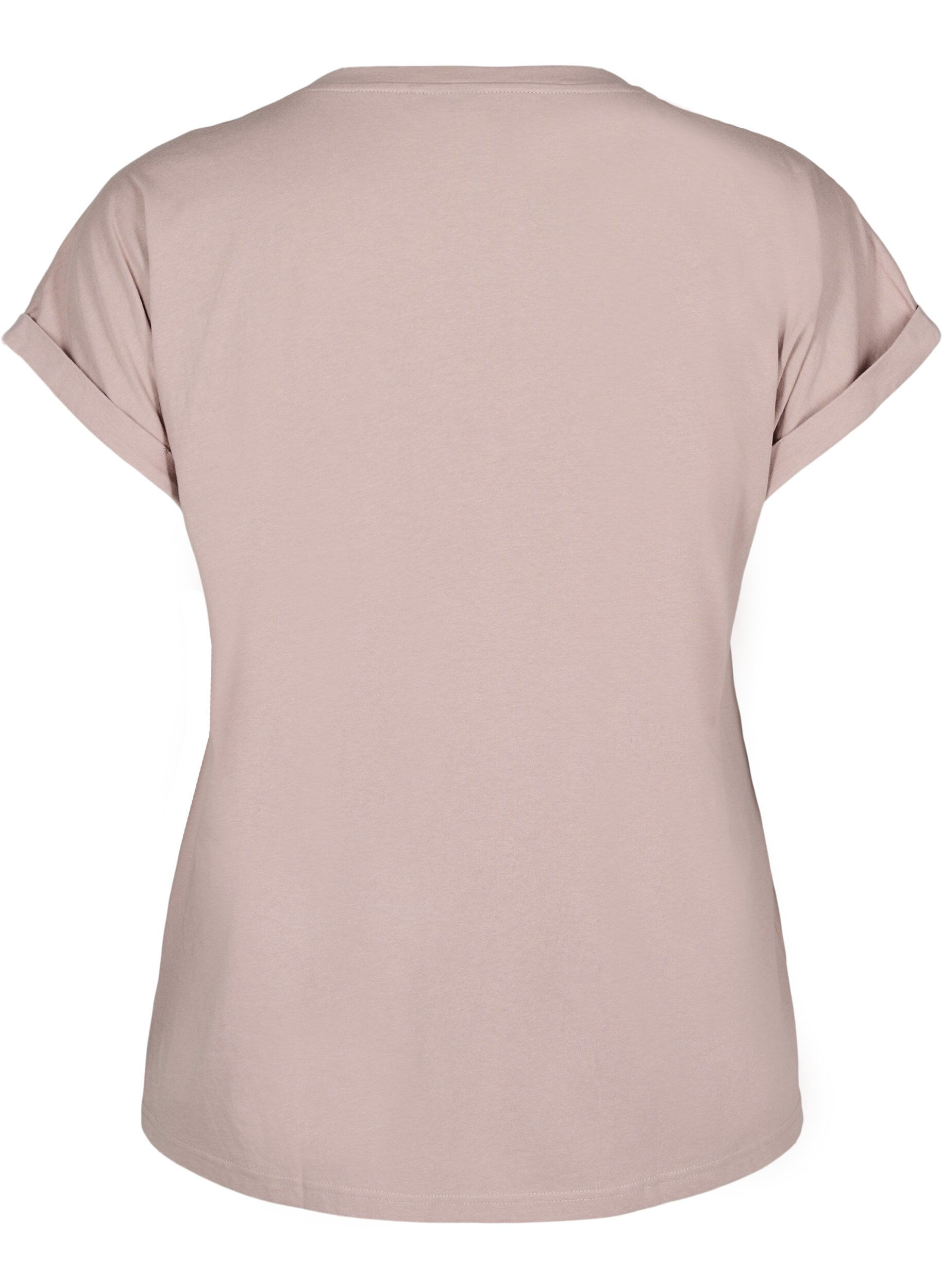 Zizzifashion Short sleeve cotton blend T-shirt, Red, Packshot image number 1