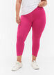 Basic 3/4 leggings in viscose, Pink, Model image number 0
