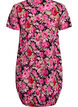 Short-sleeved cotton dress with print, Black, Packshot image number 1