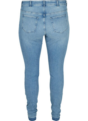 Super slim Amy jeans with a high waist, Blue denim, Packshot image number 1