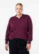 Knit blouse with collar, Dark Bordeaux, Model image number 0