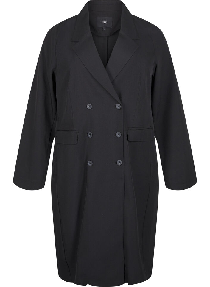 Double-breasted blazer dress, Black, Packshot image number 0